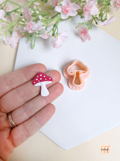 Emporte-pièce 3D en forme de champignon pour la fabrication de bijoux en argile polymère