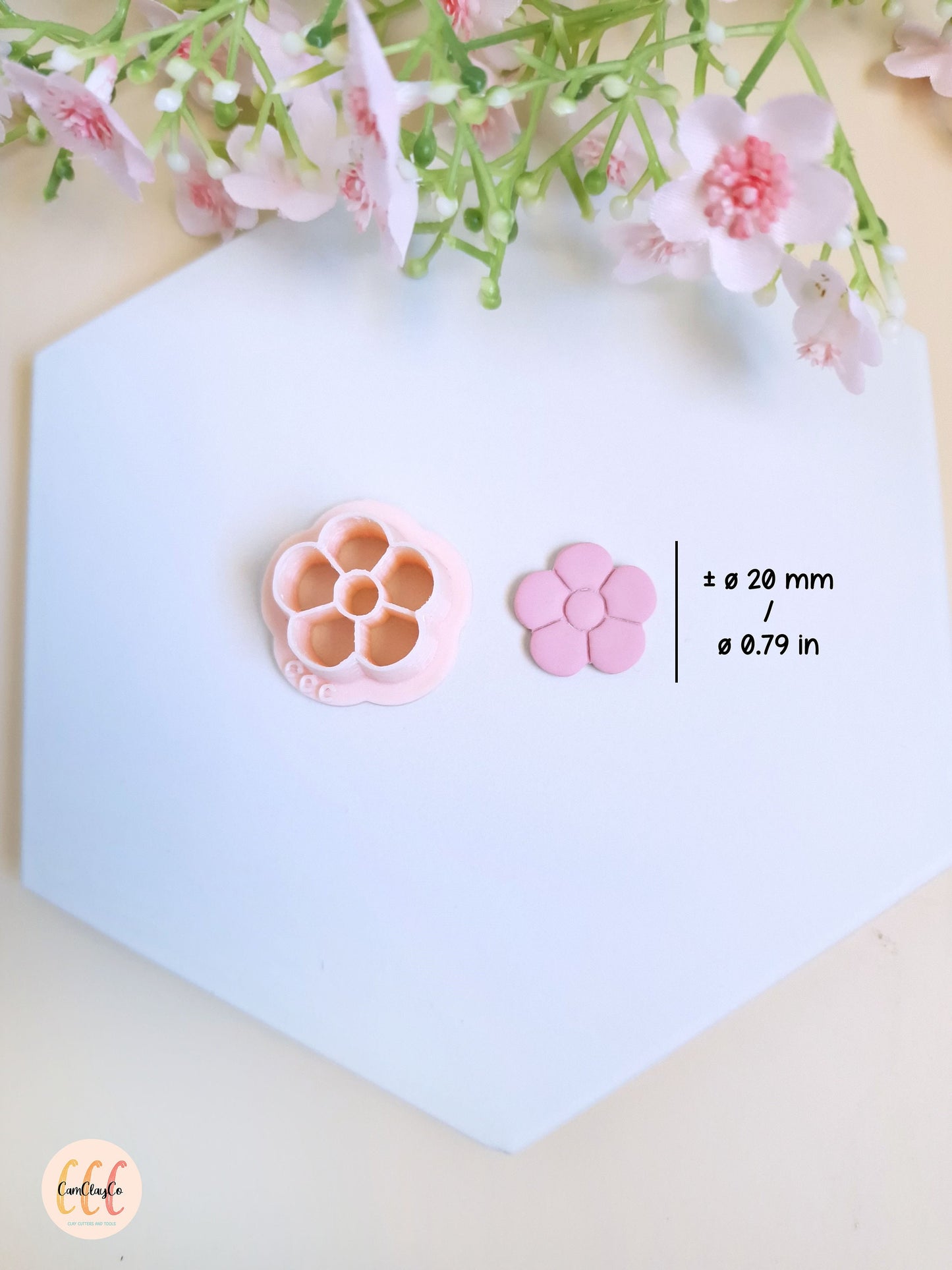 Emporte-pièces 3D en forme de fleur pour la fabrication de bijoux en argile polymère