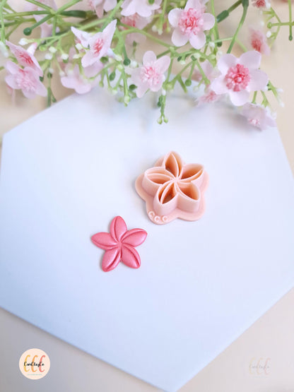 Emporte-pièce 3D en forme de jolie fleur pour la fabrication de bijoux en argile polymère, créoles interchangeables, pampilles