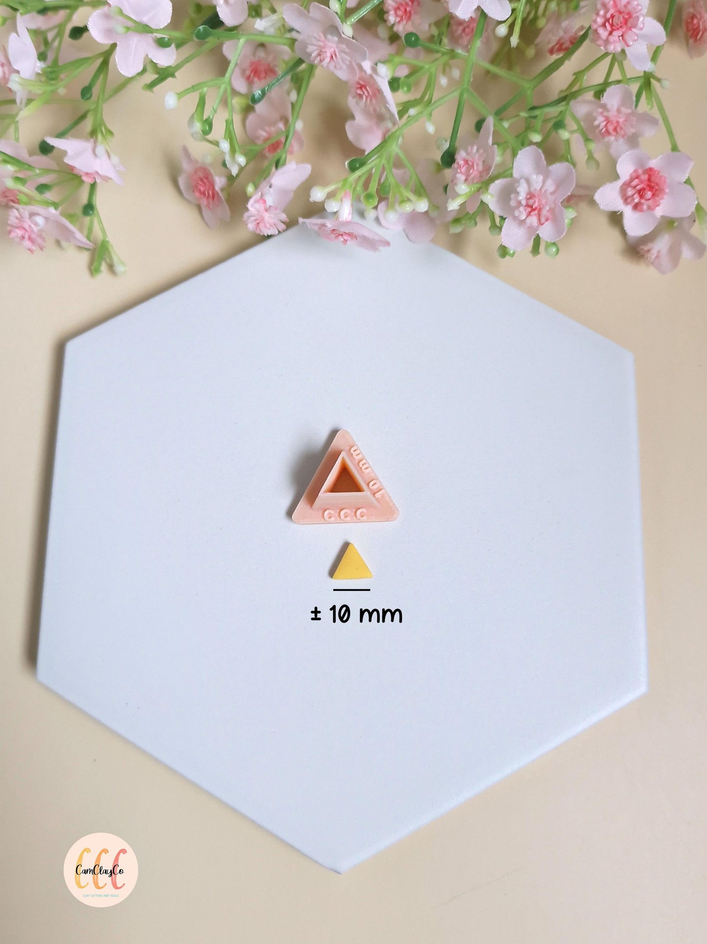 Emporte-pièces 3D en forme de triangles pour fabrication de bijoux en argile polymère
