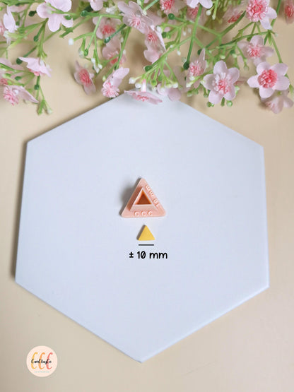 Emporte-pièces 3D en forme de triangles pour fabrication de bijoux en argile polymère