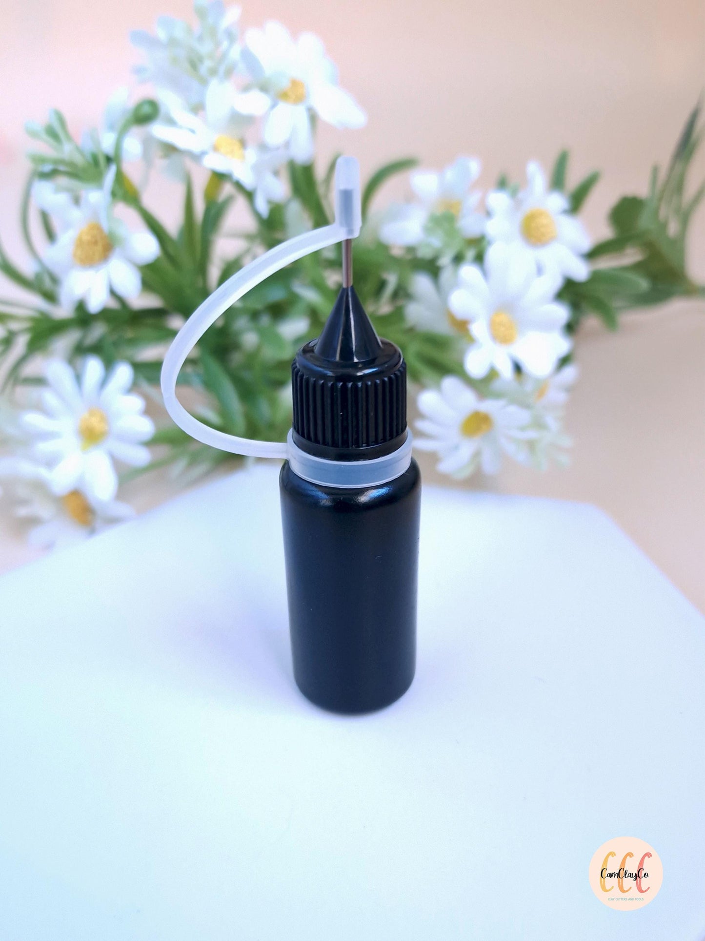 Flacon aiguille de précision pour résine UV ou argile polymère liquide, bouteille applicateur pointu - 10 ml