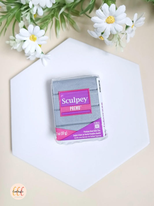Argile polymère Sculpey Premo - Silver