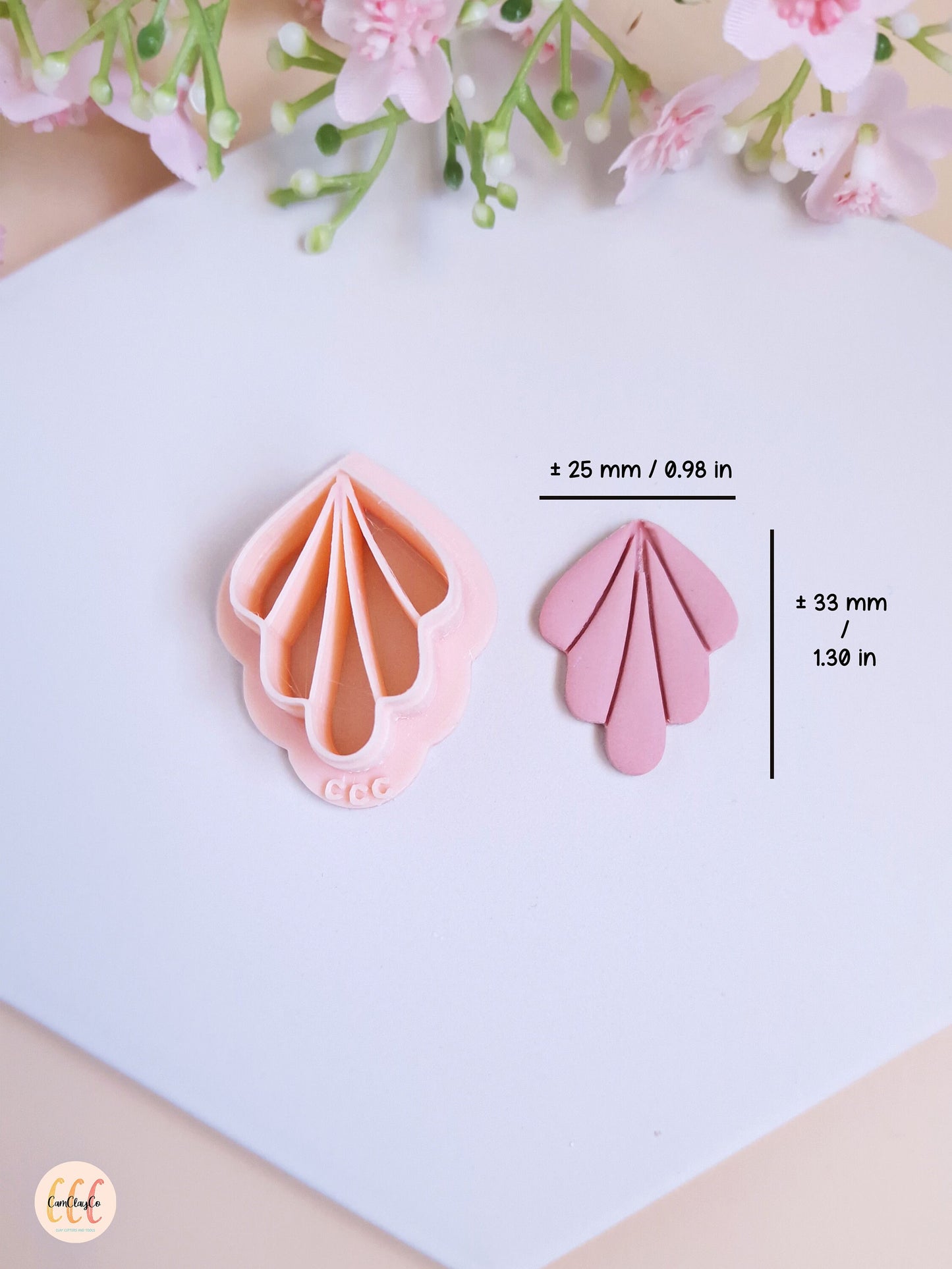 Emporte-pièce 3D en forme de feuille abstraite pour la fabrication de bijoux en argile polymère