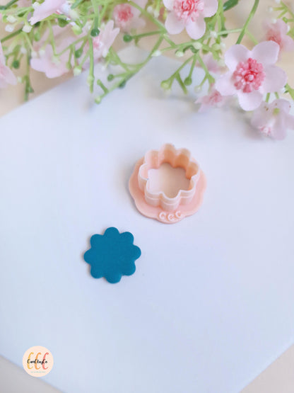Emporte-pièce 3D en forme de fleur à 8 pétales pour la fabrication de bijoux en argile polymère, créoles interchangeables, pampilles