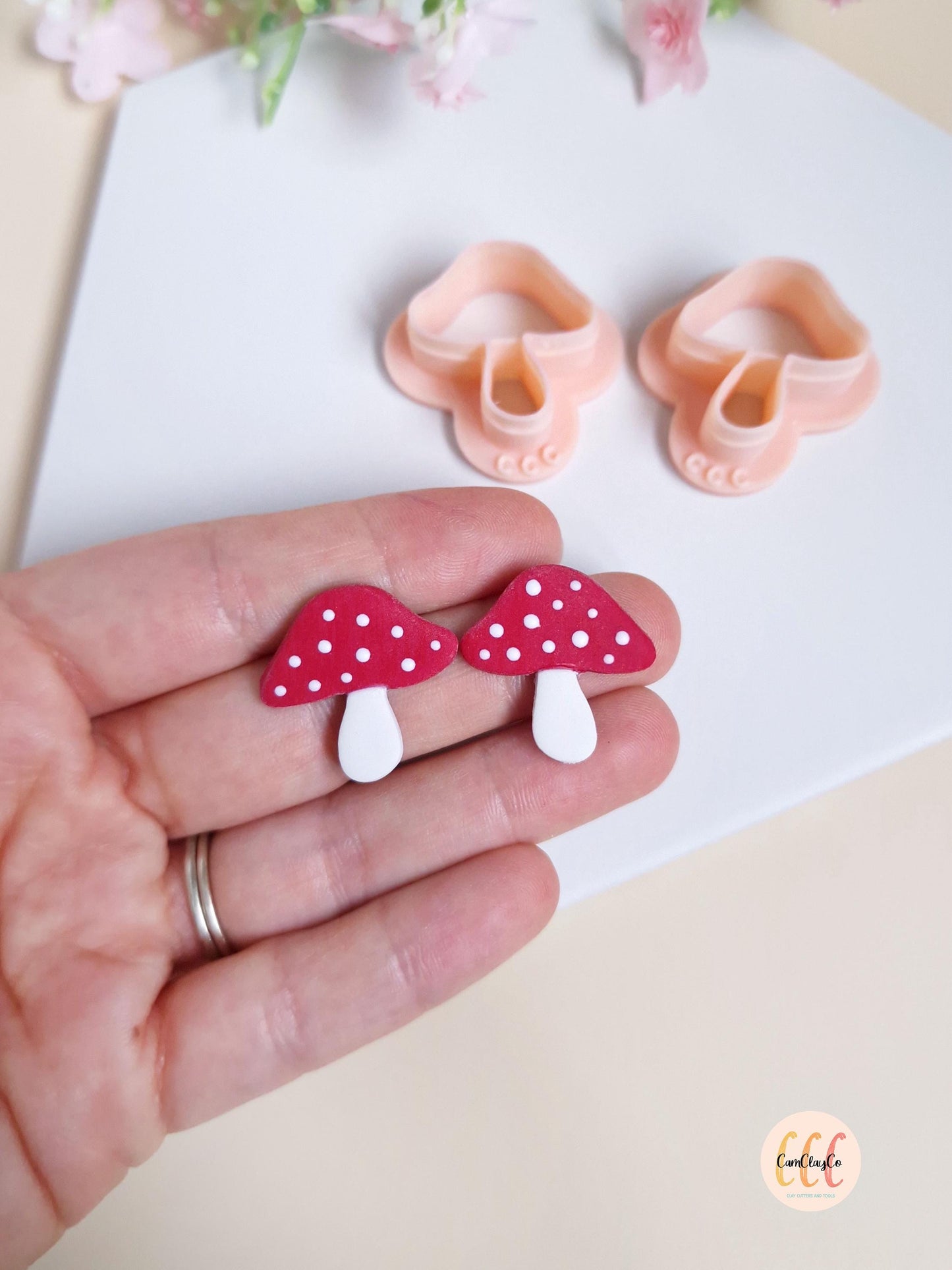 Emporte-pièces 3D en forme de champignons pour la fabrication de bijoux en argile polymère