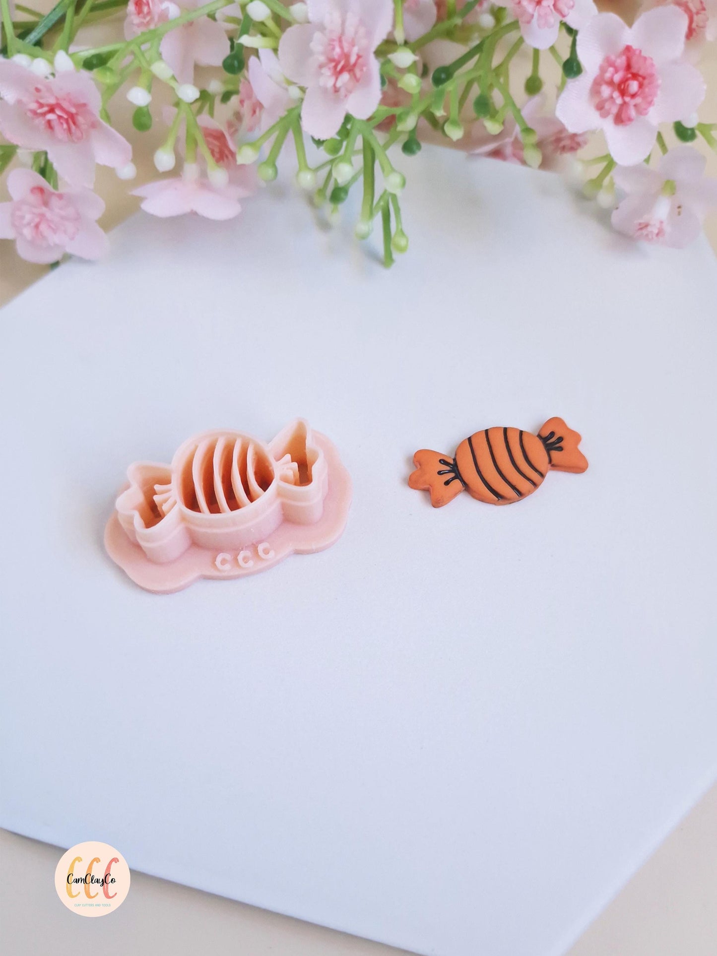 Emporte-pièce 3D en forme de bonbon pour la fabrication de bijoux en argile polymère