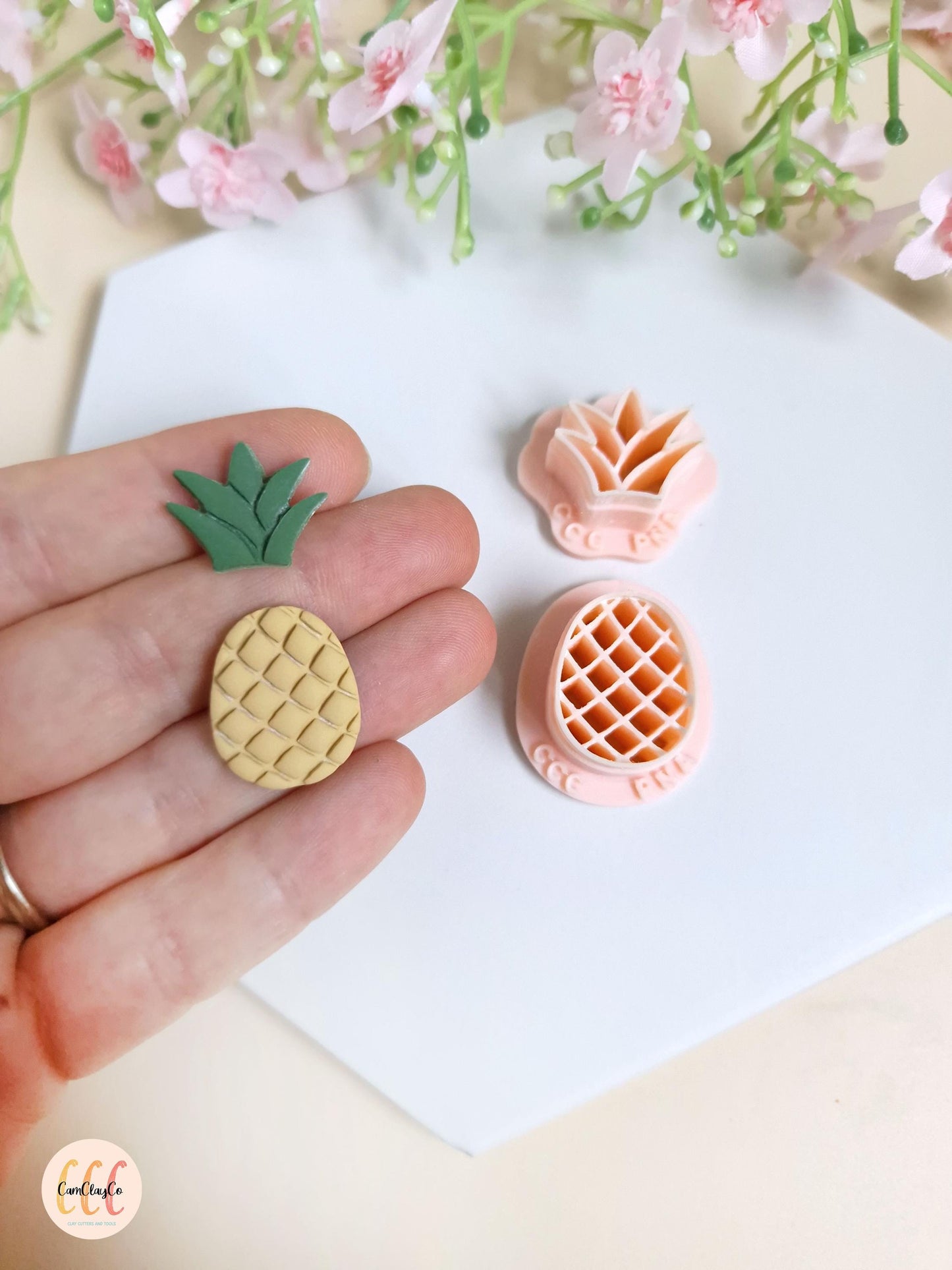 Emporte-pièces 3D en forme d'ananas pour la fabrication de bijoux en argile polymère