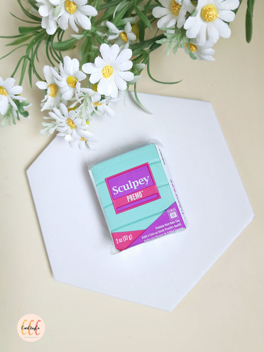 Argile polymère Sculpey Premo - Aqua metallic