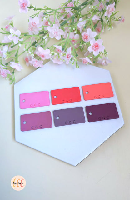 Recettes de couleurs pour argile polymère - 6 teintes - Bouquet de tendresse