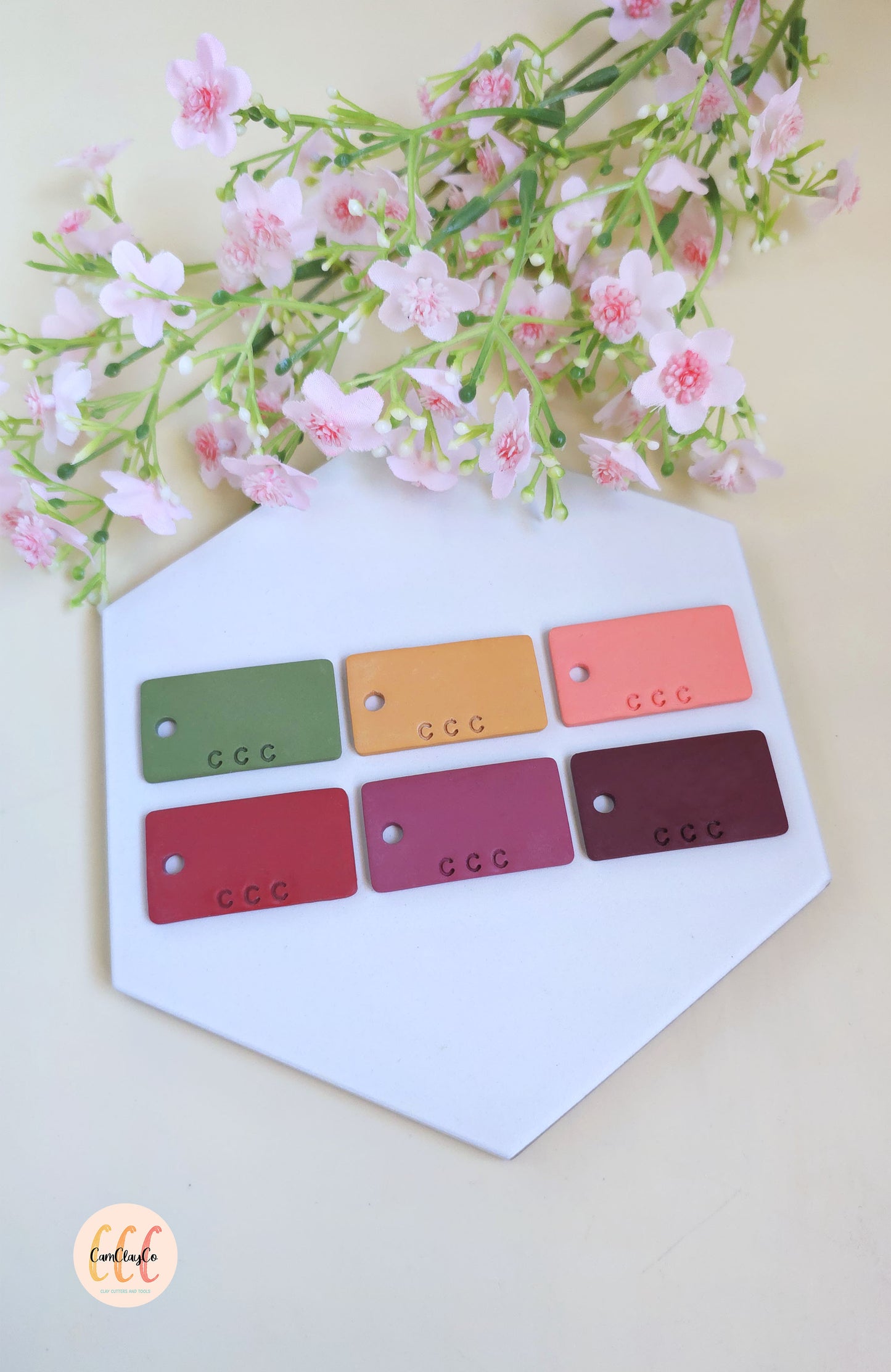 Recettes de couleurs pour argile polymère - 6 teintes - Chaleur feutrée