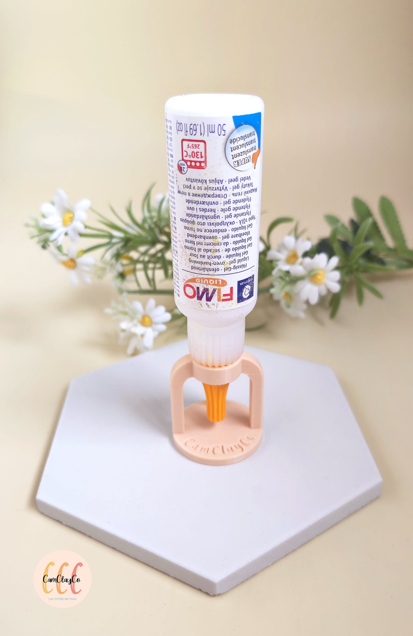 Support bouteilles argile liquide, résine UV - Accessoire création bijoux argile polymère