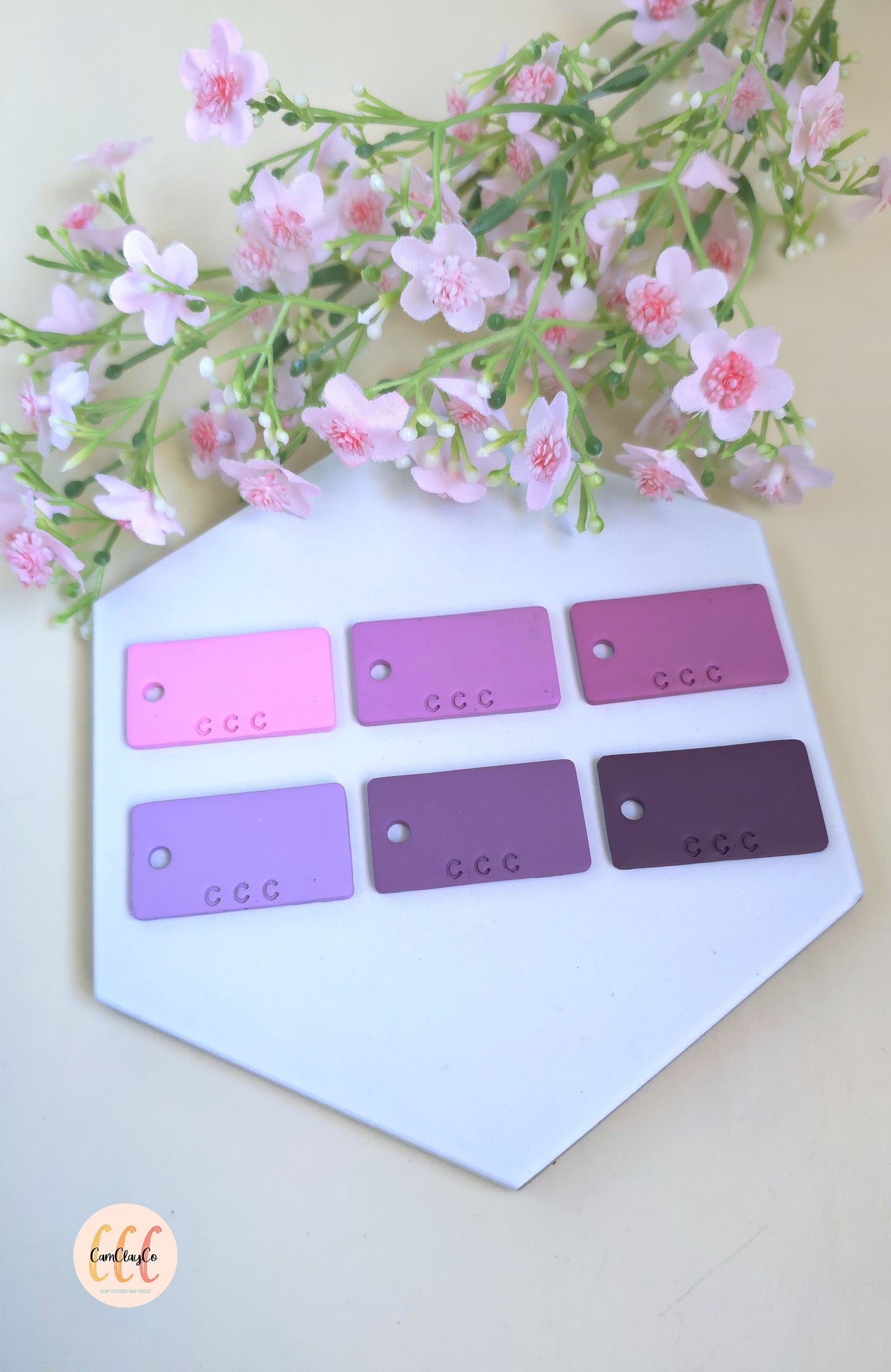 Recettes de couleurs pour argile polymère - 6 teintes - Nuances de prune