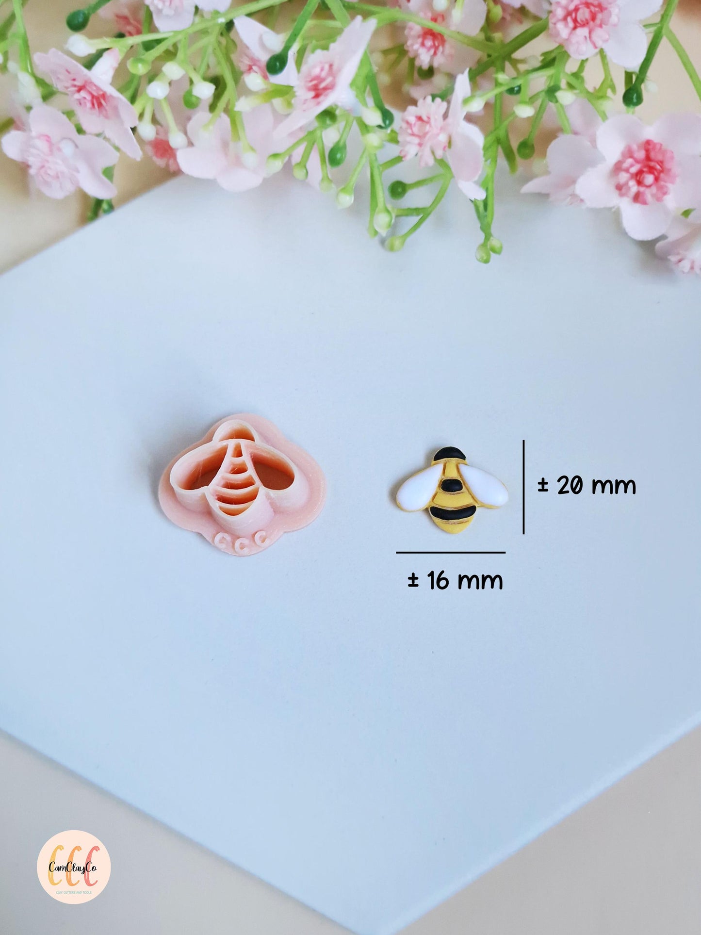 Emporte-pièce 3D en forme d'abeille pour la fabrication de bijoux en argile polymère, créoles interchangeables, pampilles