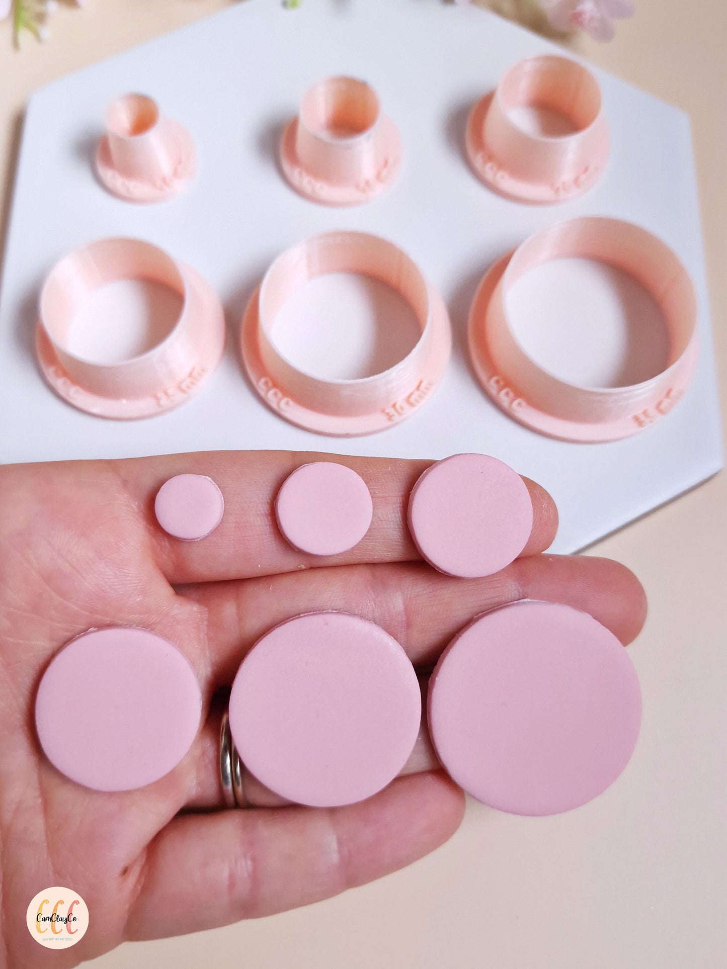 Emporte-pièces 3D en forme de cercles pour fabrication de bijoux en argile polymère