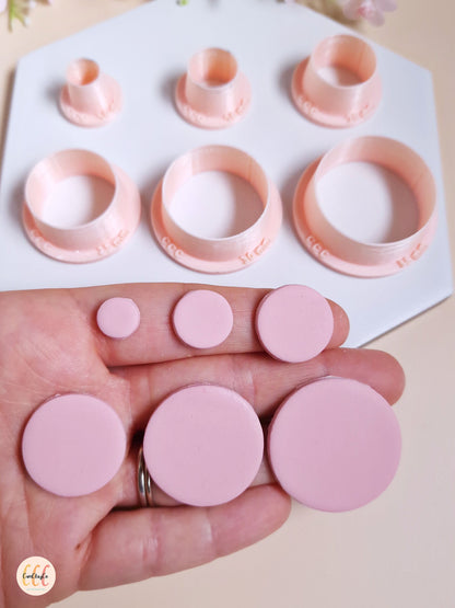 Emporte-pièces 3D en forme de cercles pour fabrication de bijoux en argile polymère