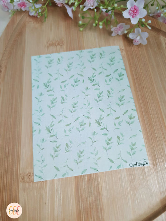 Feuille de transfert soluble à l'eau - Feuillage 04