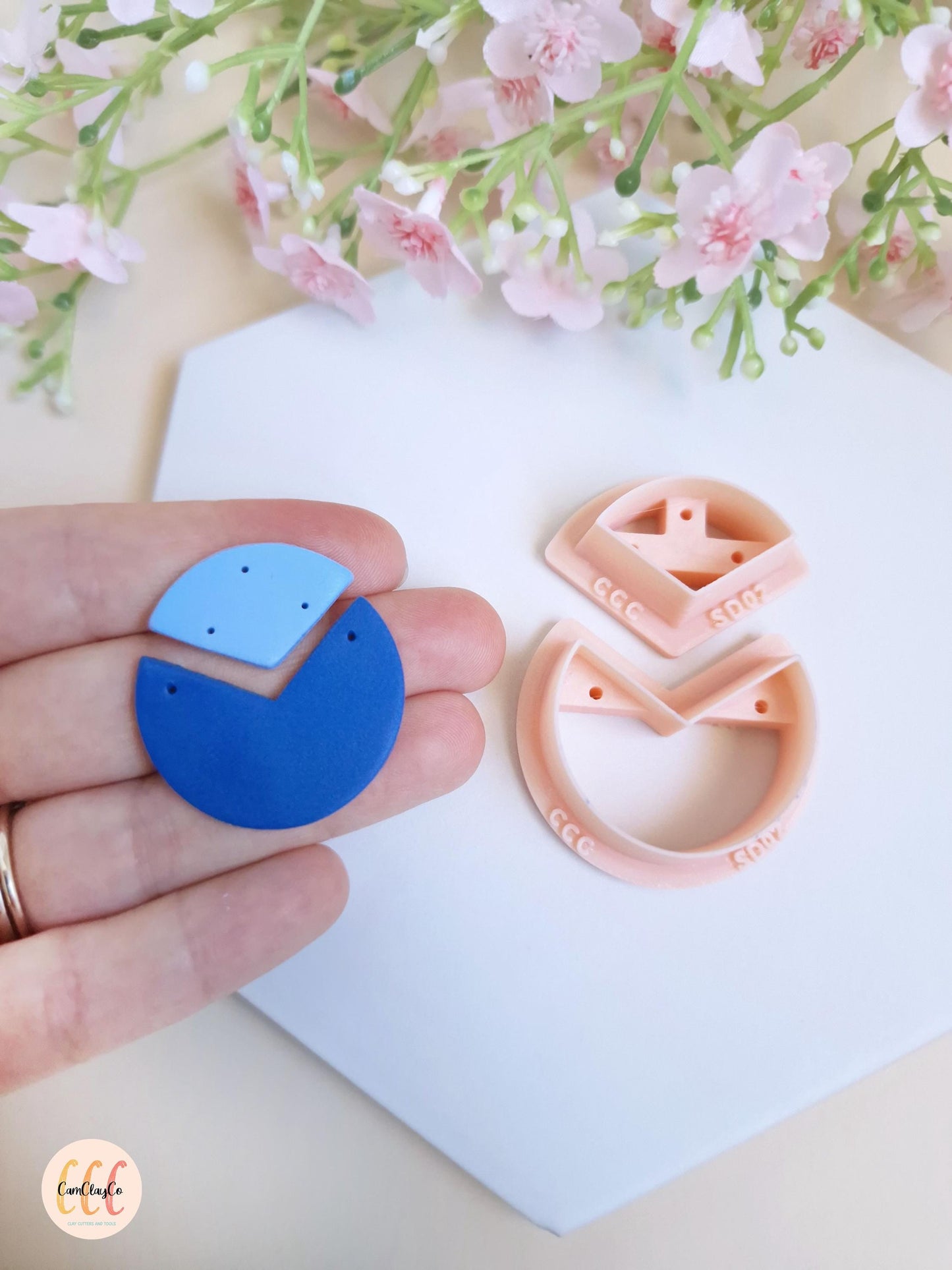Set of two polymer clay jewelry cutters - SD02