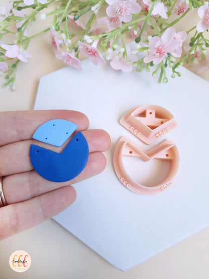Set of two polymer clay jewelry cutters - SD02