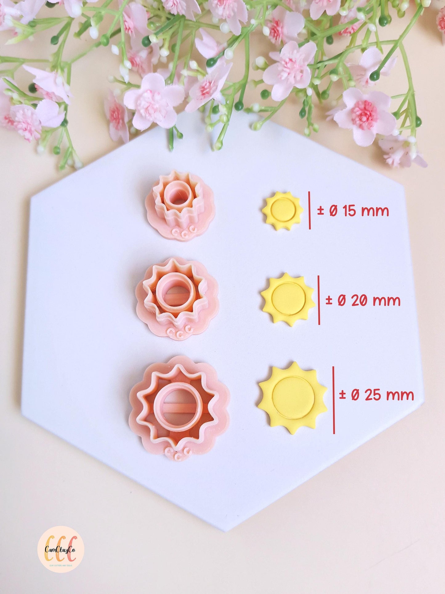 Emporte-pièces 3D en forme de soleil pour la fabrication de bijoux en argile polymère, créoles interchangeables, pampilles