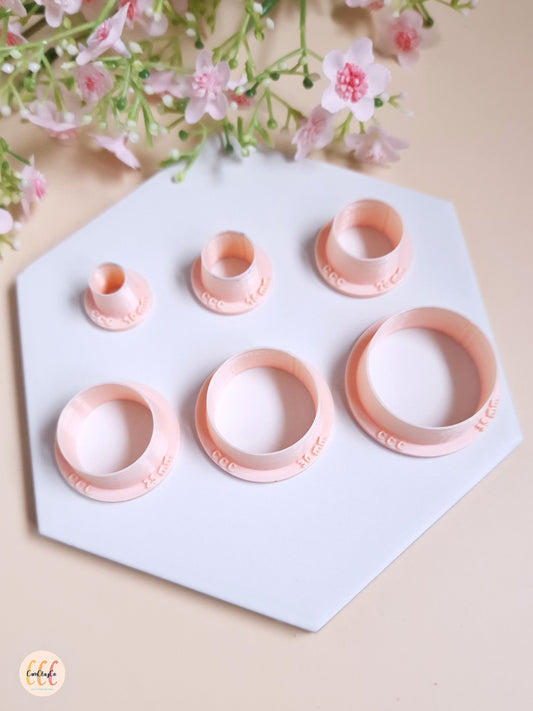 Emporte-pièces 3D en forme de cercles pour fabrication de bijoux en argile polymère