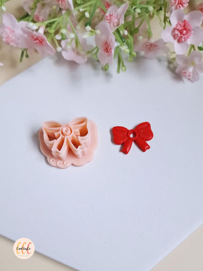 Emporte-pièce 3D en forme nœud pour la fabrication de bijoux en argile polymère, créoles interchangeables, pampilles