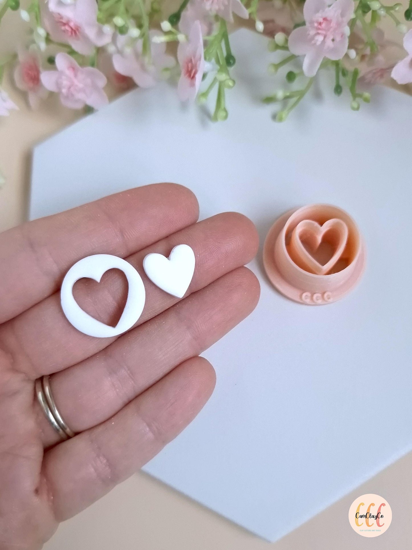 Emporte-pièce 3D en forme de cœur creux pour la fabrication de bijoux en argile polymère