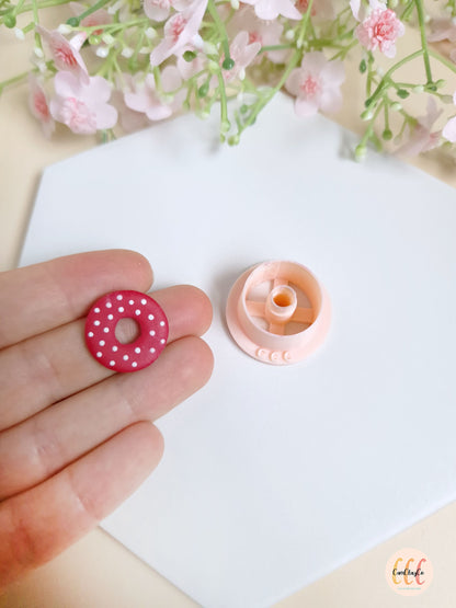 Emporte-pièce 3D en forme de cercle donut pour la fabrication de bijoux en argile polymère, créoles interchangeables, pampilles