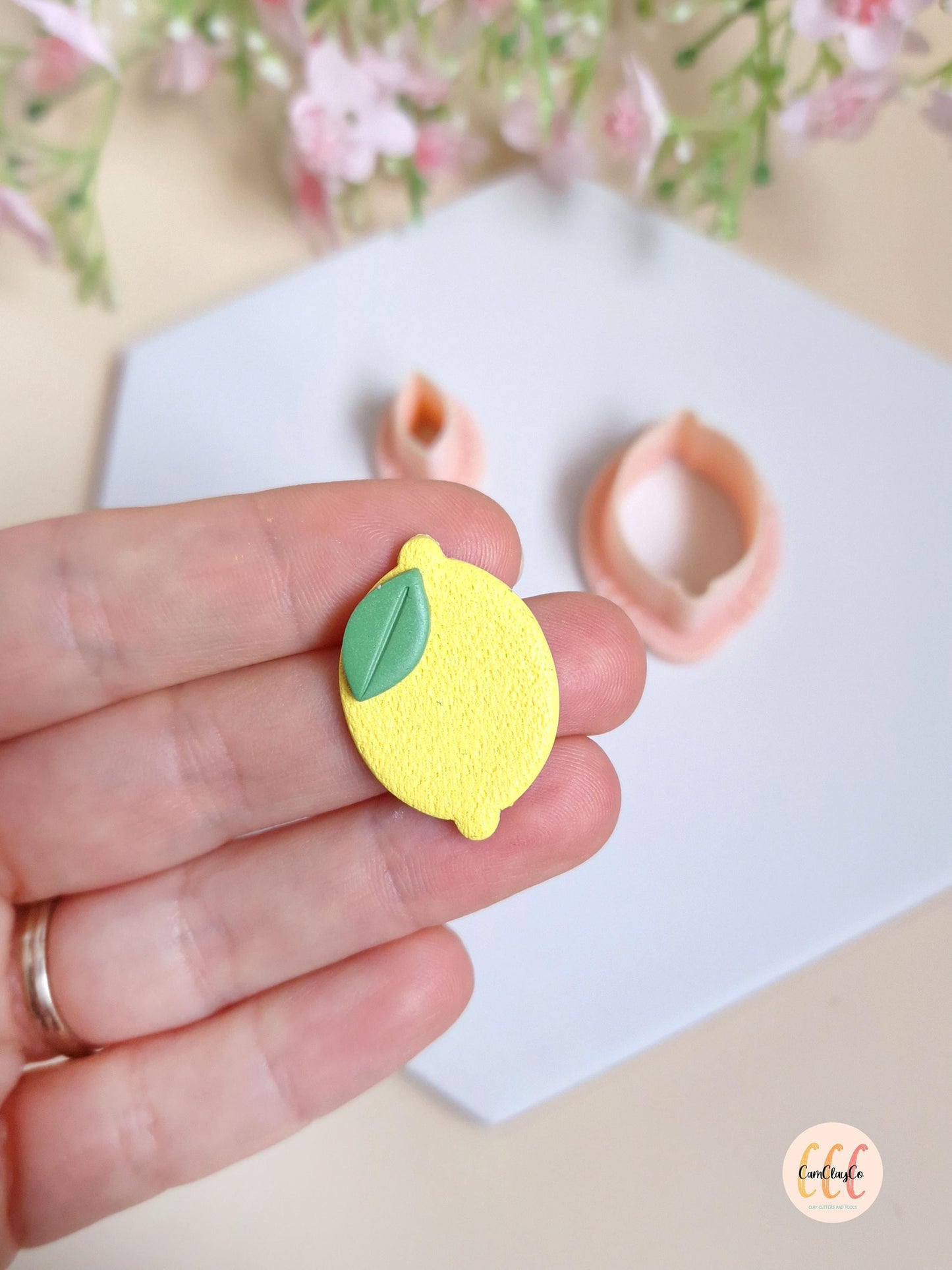 Emporte-pièces 3D en forme de citron et feuille pour la fabrication de bijoux en argile polymère