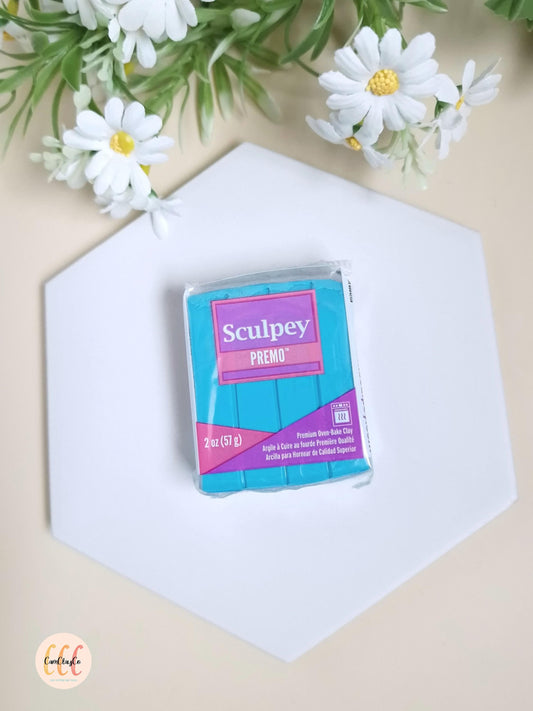 Argile polymère Sculpey Premo - Turquoise