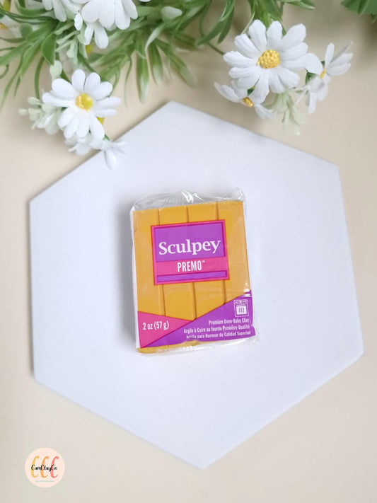 Argile polymère Sculpey Premo - Moutarde