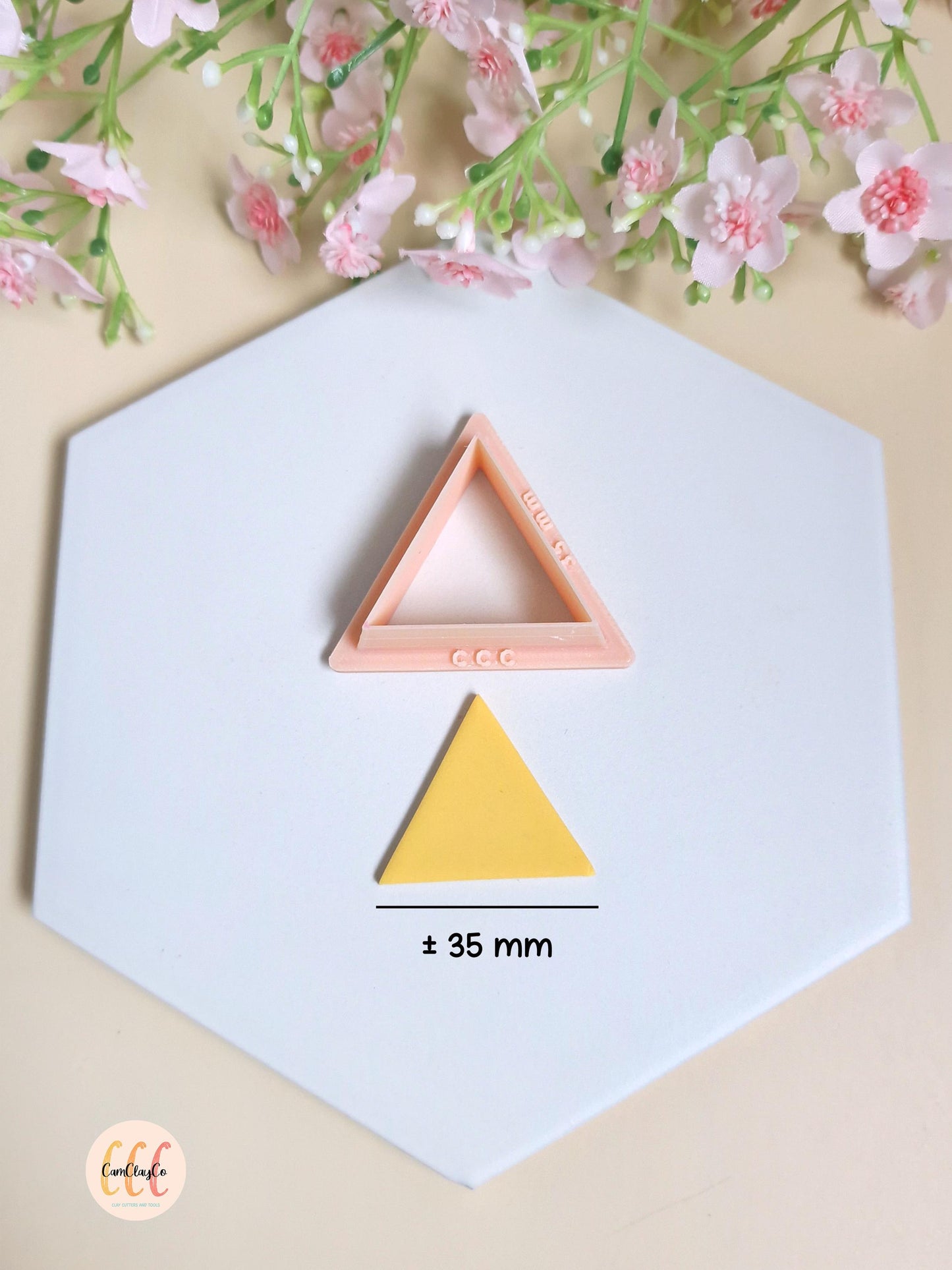 Emporte-pièces 3D en forme de triangles pour fabrication de bijoux en argile polymère