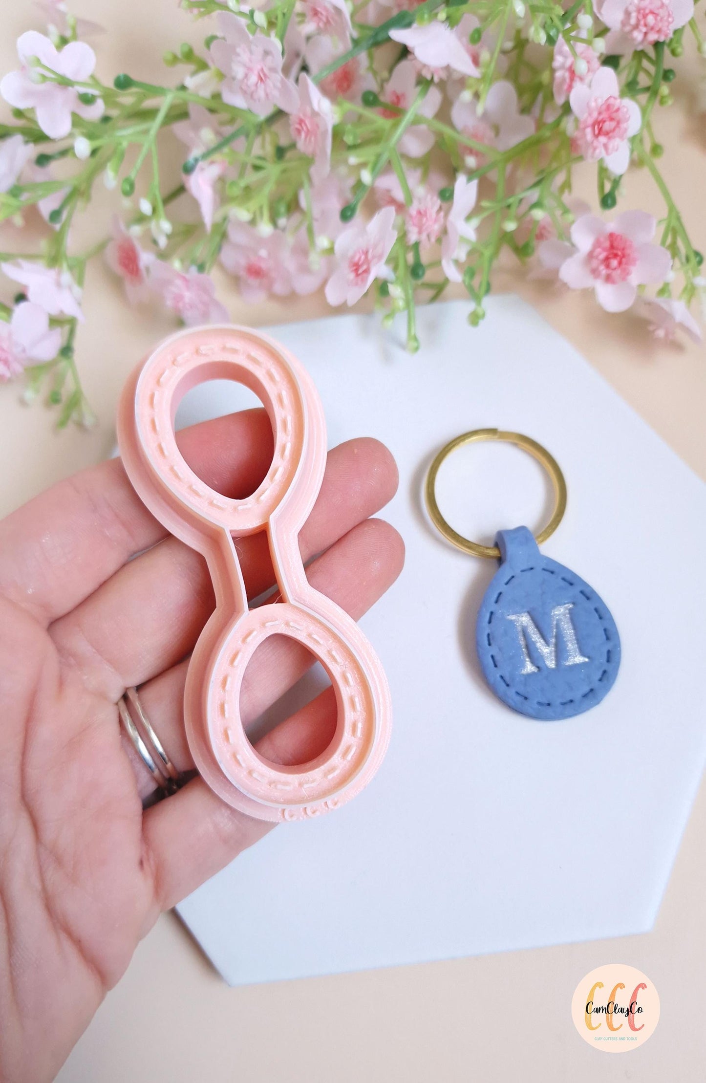 Emporte-pièce 3D porte-clés pour les créations en argile polymère - Porte-clés goutte