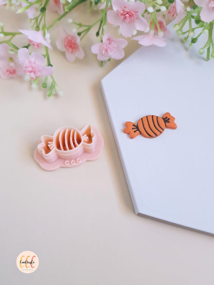 Emporte-pièce 3D en forme de bonbon pour la fabrication de bijoux en argile polymère