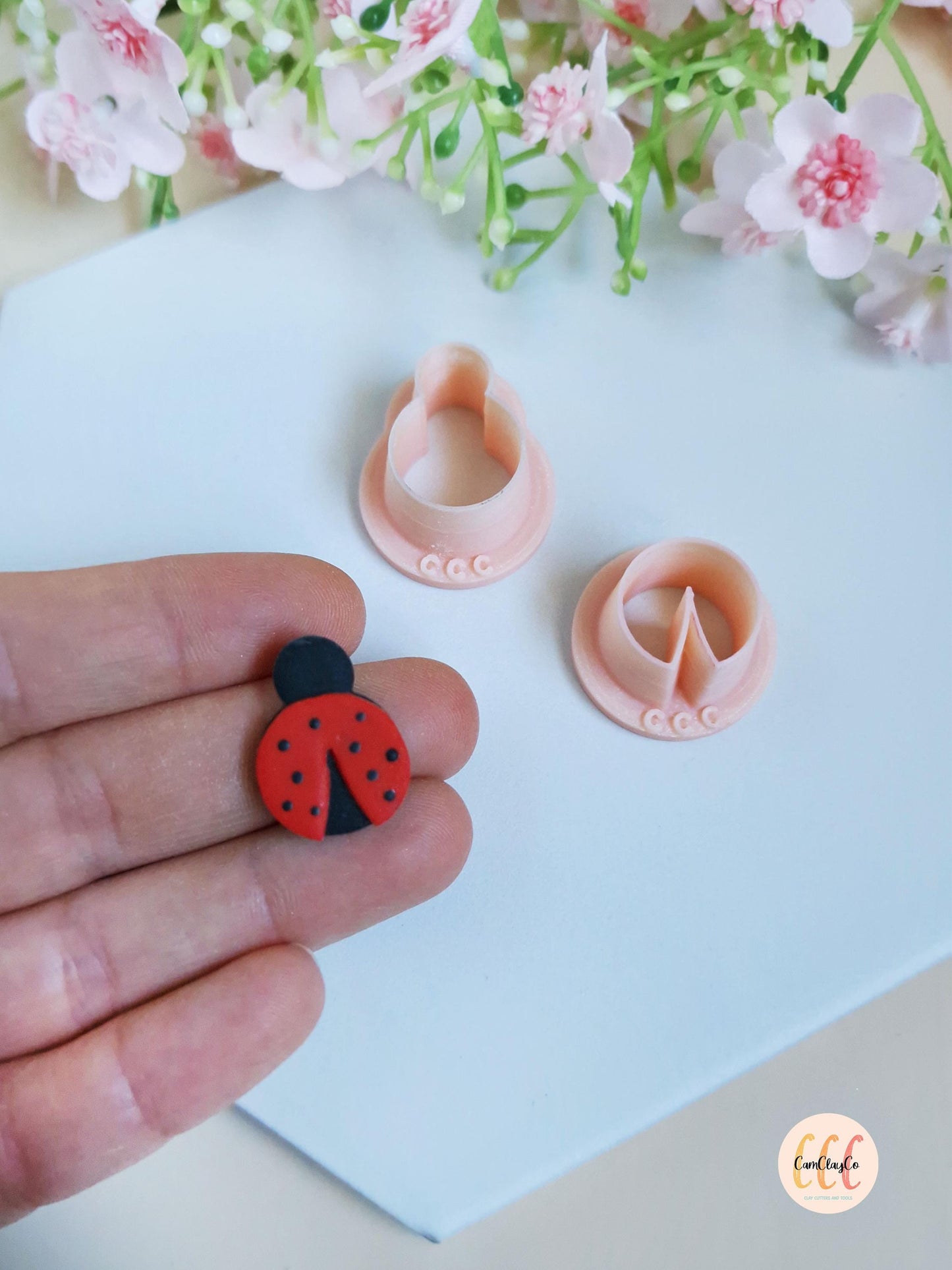 Emporte-pièces 3D en forme de coccinelle pour la fabrication de bijoux en argile polymère, créoles interchangeables, pampilles