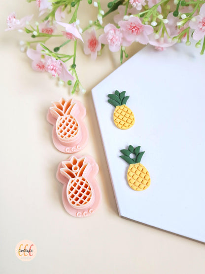 Emporte-pièces 3D en forme d'ananas pour la fabrication de bijoux en argile polymère, créoles interchangeables