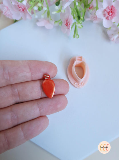Emporte-pièce 3D en forme de lumière de Noël pour la fabrication de bijoux en argile polymère