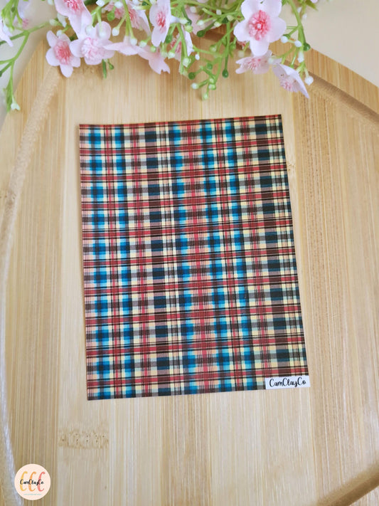 Feuille de transfert soluble à l'eau - Plaid 08