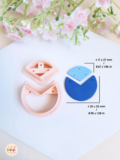 Set of two polymer clay jewelry cutters - SD02