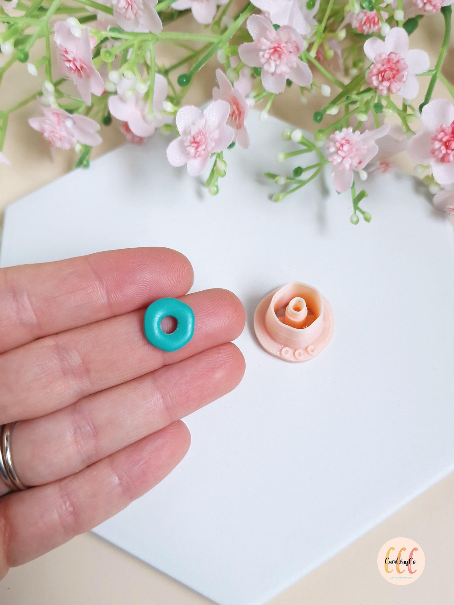 Emporte-pièce 3D en forme de cercle organique pour la fabrication de bijoux en argile polymère, créoles interchangeables, pampilles