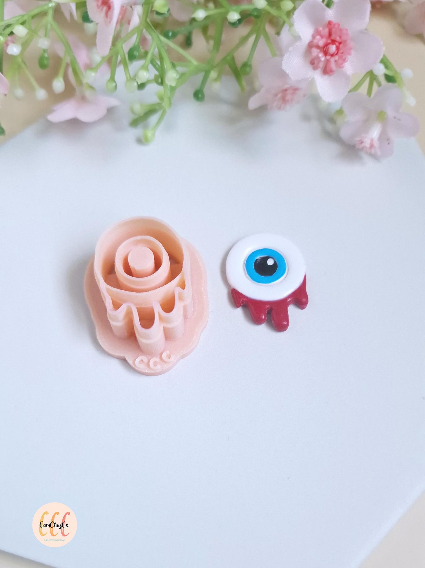 Emporte-pièce 3D en forme d’œil Halloween pour la fabrication de bijoux en argile polymère