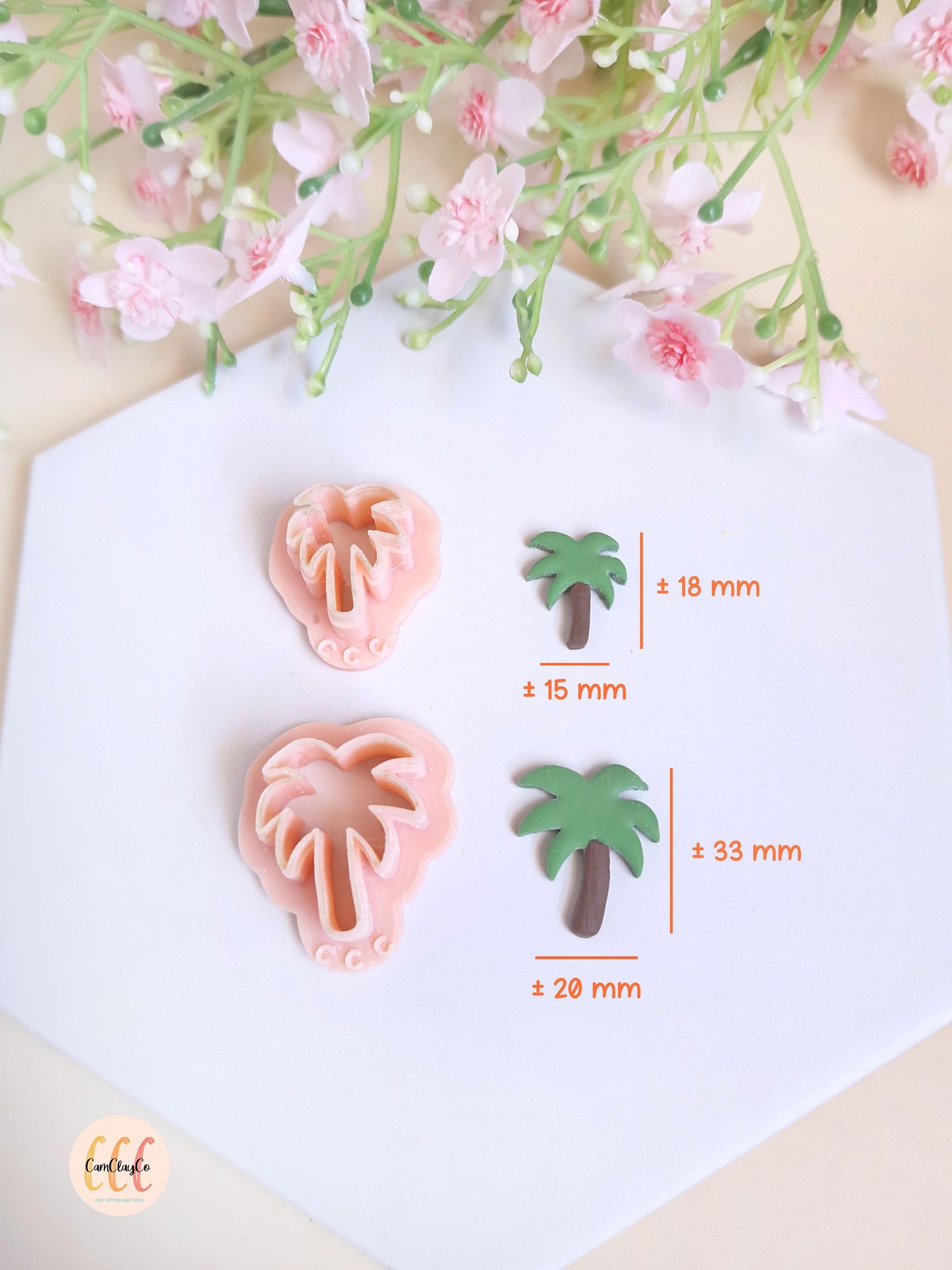 Emporte-pièces 3D en forme de palmier pour la fabrication de bijoux en argile polymère, créoles interchangeables, pampilles