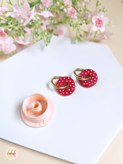 Emporte-pièce 3D en forme de cercle donut pour la fabrication de bijoux en argile polymère, créoles interchangeables, pampilles