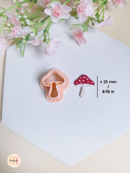 Emporte-pièce 3D en forme de champignon pour la fabrication de bijoux en argile polymère