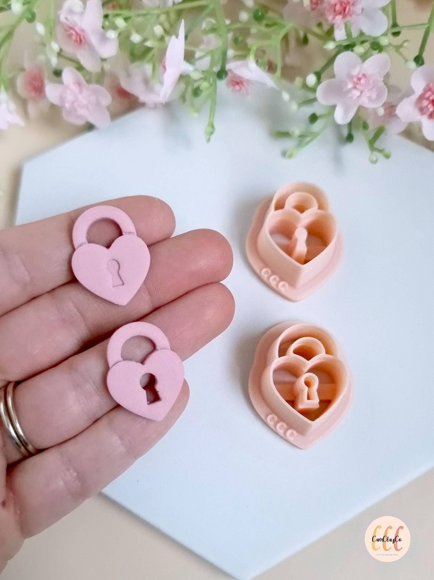 Emporte-pièces 3D en forme de cadenas pour la fabrication de bijoux en argile polymère, créoles interchangeables, pampilles