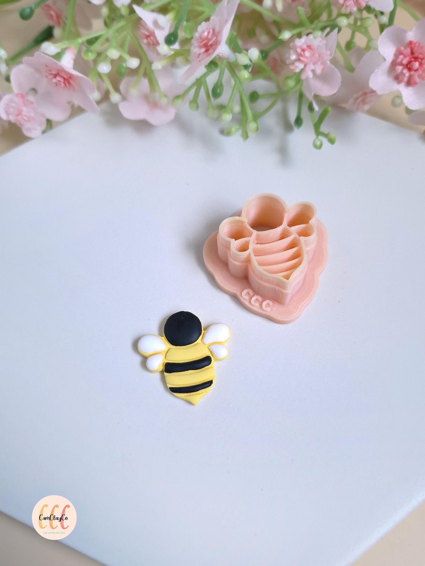Emporte-pièce 3D en forme d'abeille pour la fabrication de bijoux en argile polymère, créoles interchangeables, pampilles