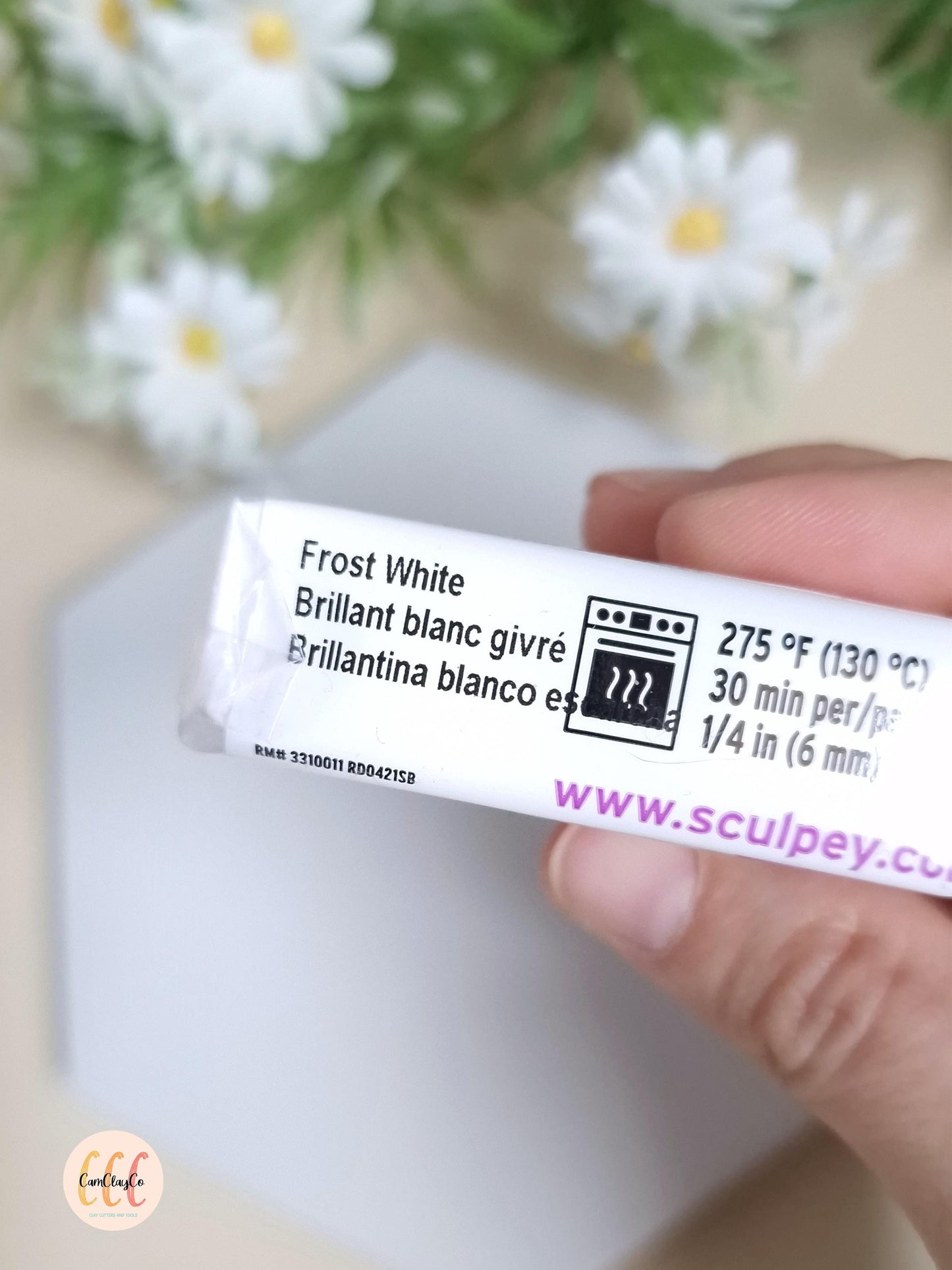 Argile polymère Sculpey Premo - Frost White