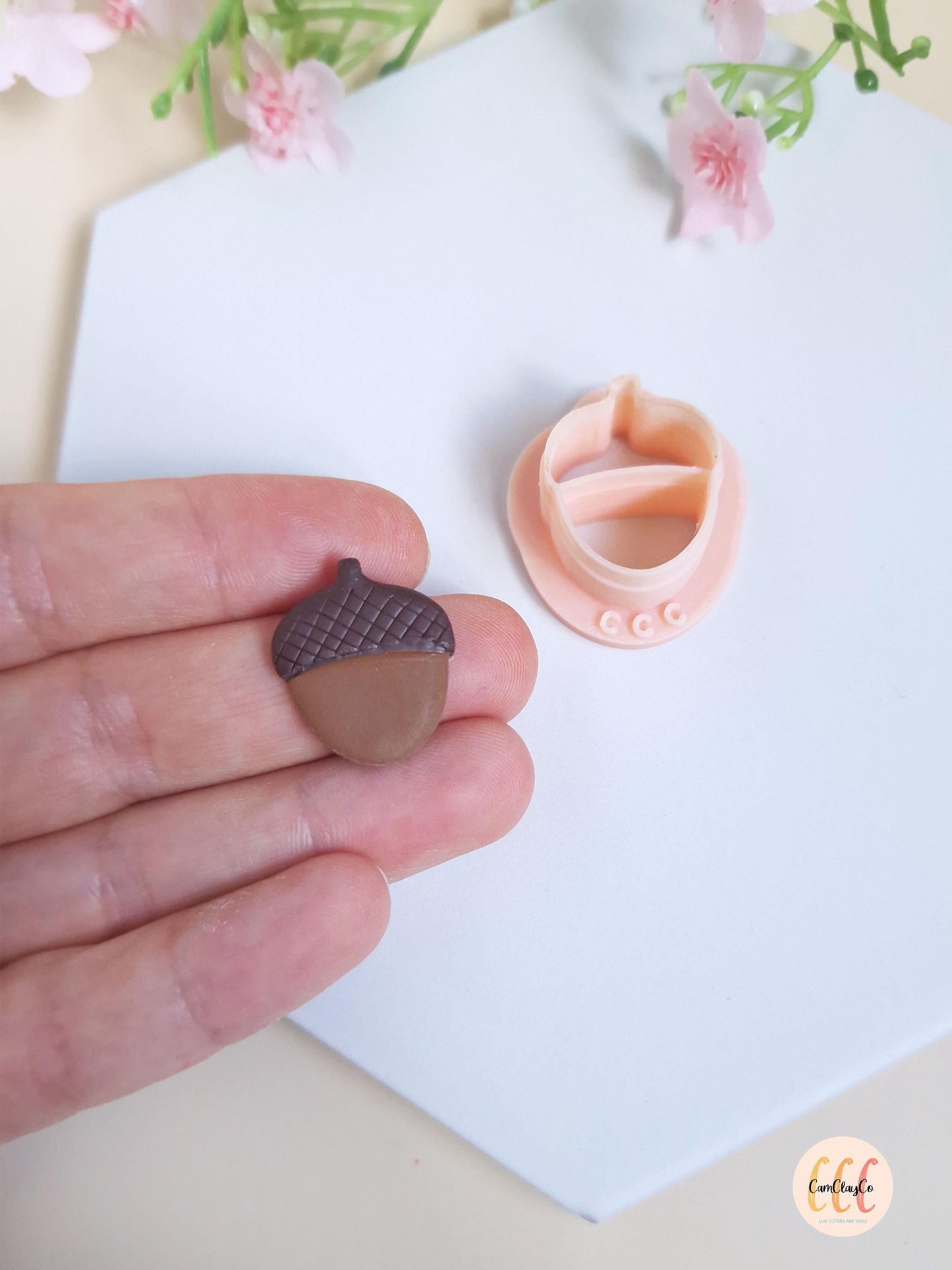 Emporte-pièce 3D en forme de gland pour la fabrication de bijoux en argile polymère