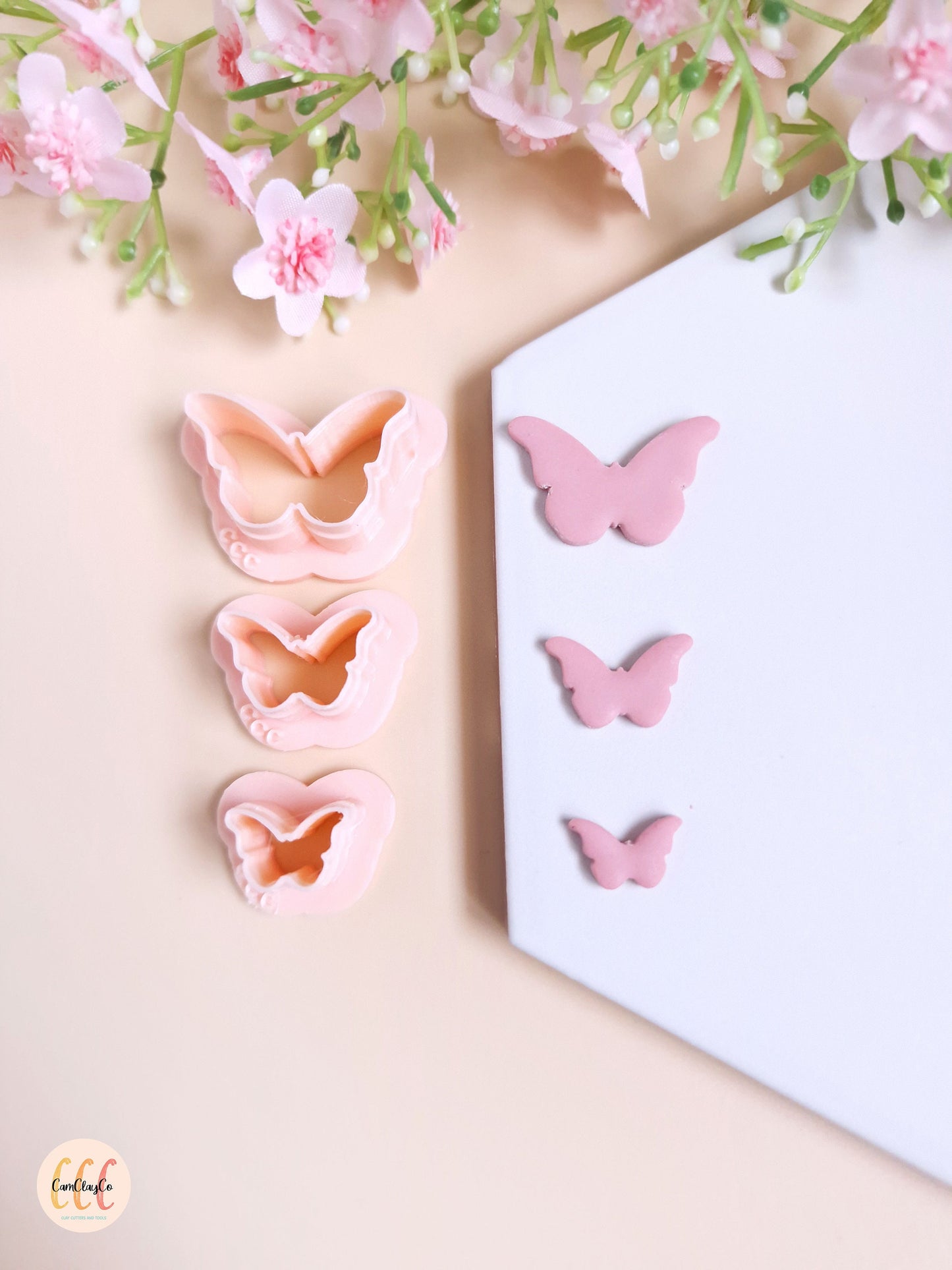 Emporte-pièces 3D en forme de papillons pour la fabrication de bijoux en argile polymère