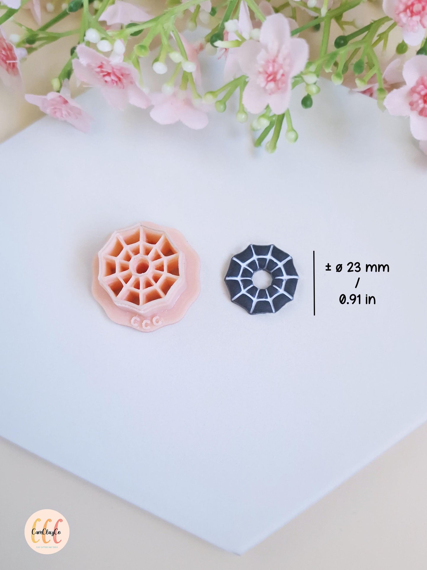 Emporte-pièce 3D en forme de toile d'araignée donut pour la fabrication de bijoux en argile polymère, créoles interchangeables, pampilles